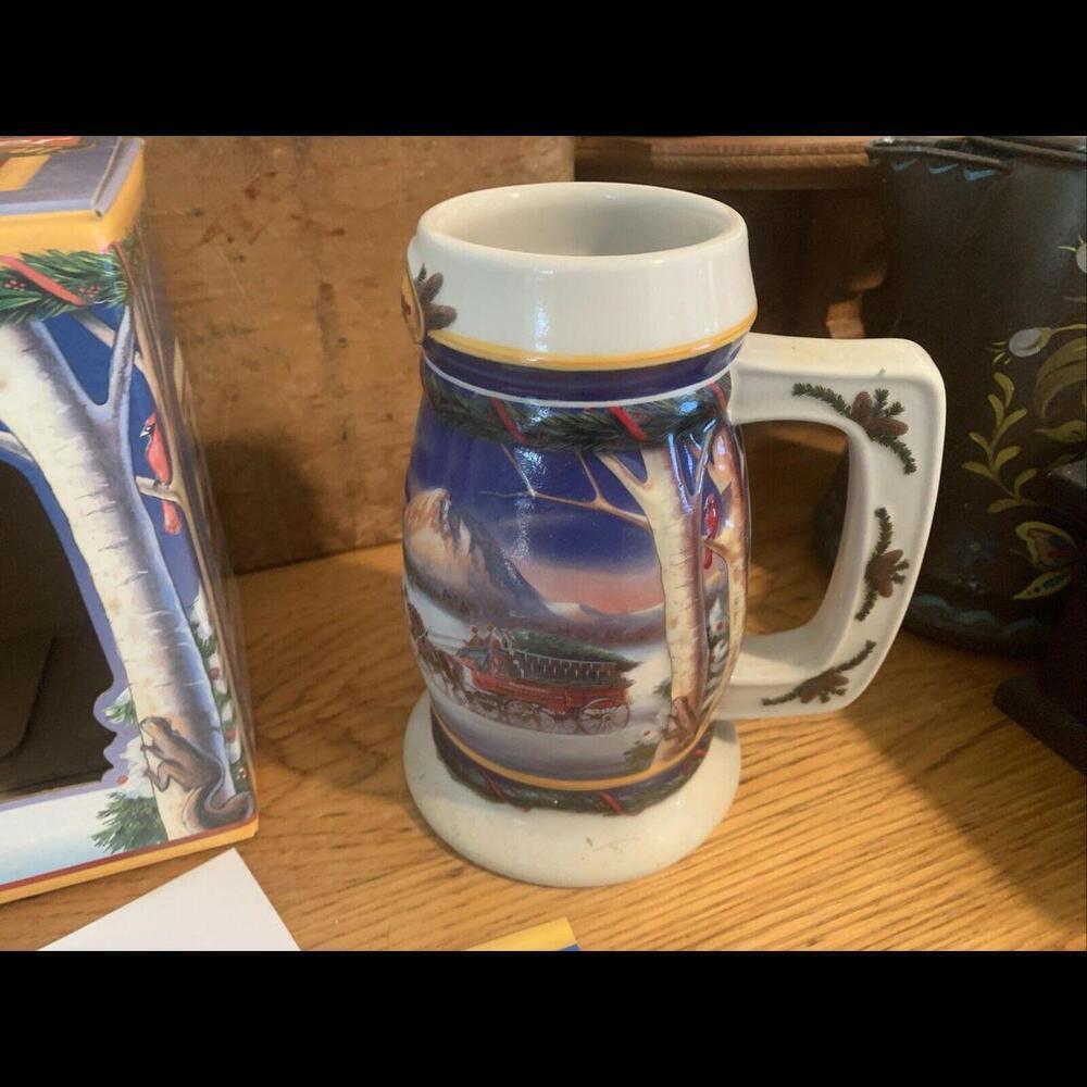 2000 Budweiser Holiday Stein "Holiday in the Mountains" New Original Box… - Picture 6 of 6